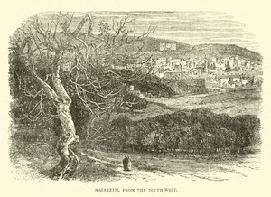 Nazareth, vanuit het zuidwesten