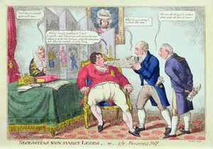 Necessitas Non Habet Leges, of de Misselijkmakende Pil, 1823 door English School