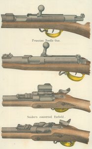 Naaldpistolen (kleurenlitho)