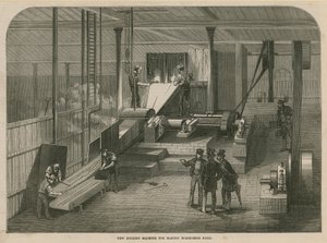 Nieuwe Bolling Machine voor het maken van hoefijzernagels door English School