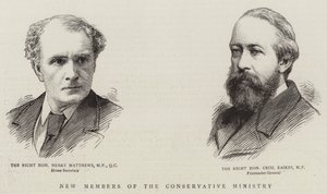 Nieuwe leden van het conservatieve ministerie