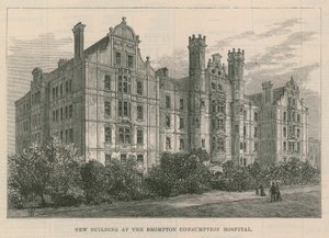 Nieuw gebouw bij het Brompton Consumptieziekenhuis, Londen