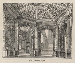 Nieuw gebouw van de Constitutional Club in Northumberland Avenue: De Centrale Hal