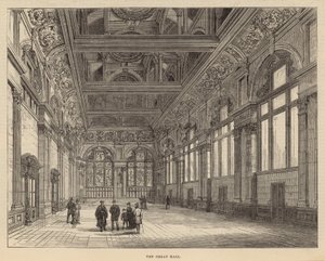 Nieuwe gebouwen van de City of London School: De Grote Hal door English School