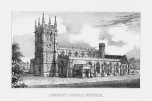 Newport Pagnell Kerk (gravure)