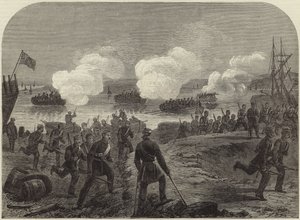 Nachtelijke aanval van de Kent Artillery Volunteers in Ore Creek door English School