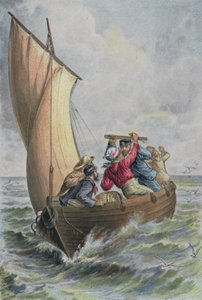 Negentien dagen in een open boot door English School