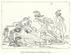 Nisus en Euryalus in het kamp van de vijand door English School