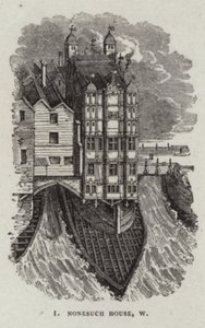 Nonesuch House op de Oude London Bridge door English School