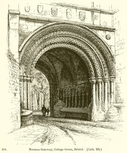 Normandische Poort, College Green, Bristol door English School