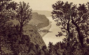 Noord-Devon: Clovelly vanaf de Hobby Drive door English School