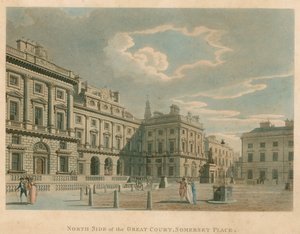 Noordzijde van de Grote Hof, Somerset Place (Somerset House), Strand, Londen