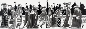 Illustratie van een kinderliedje door English School