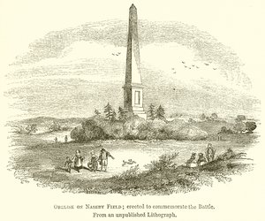 Obelisk op Naseby Field; opgericht ter herdenking van de slag door English School