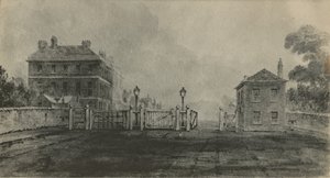 Oude Apsley House voordat het met steen werd bekleed door English School