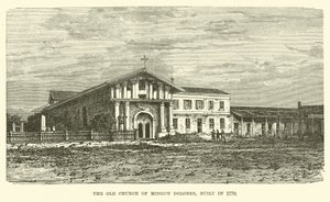 Oude Kerk van Mission Dolores, gebouwd in 1776