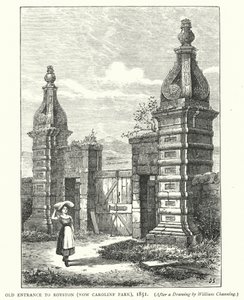 Oude ingang naar Royston, nu Caroline Park