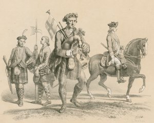 Oude Highland Brigade en Life Guardsman door English School