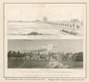 Old Horse Guards vanaf St Jamess Park, laat 17e eeuw door English School