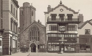 Oude Huizen in de Kathedraaltuin door English School
