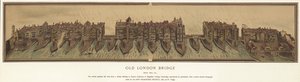 Oude London Bridge rond 1600 door English School