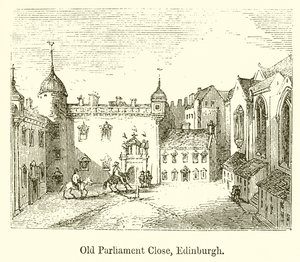Oude Parliament Close, Edinburgh door English School