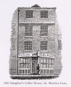 Old Slaughters Coffee House, St Martins Lane door English School