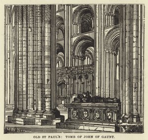 Oude St Pauls, Graf van John van Gaunt door English School