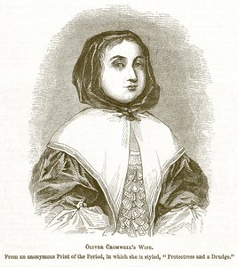 Oliver Cromwells vrouw, illustratie uit The Pictorial History of England door English School
