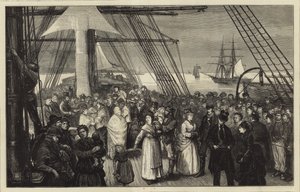 Aan boord van een emigrantenschip