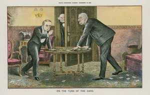 Op de Wending van de Kaart (kleur litho) door English School