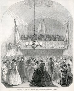 Opening van het Cork Temperance Institute, 1845 door English School
