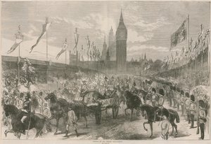 Opening van de Theemsdijk (gravure)