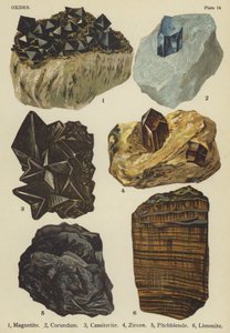 Oxiden, magnetiet, korund, cassiteriet, zirkoon, pitchblende, limoniet door English School