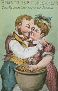 Pa en kok, roeren in de kerstpudding