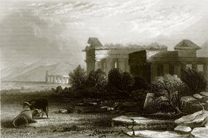 Paestum door English School