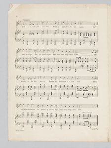 Pagina 4 van een muziekpartituur voor het lied Just a Soldier