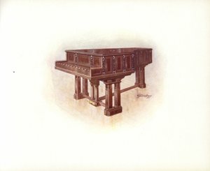 Pagina uit Steinway & Sons Kunstcatalogus door English School