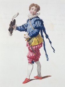 Page aan het Hof tijdens het Regeerperiode van Edward VI door English School