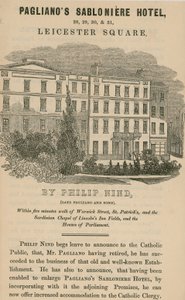 Paglianos Sabloniere Hotel, Leicester Square, Londen