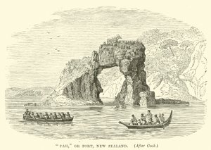 Pah, of fort, Nieuw-Zeeland, na Cook door English School