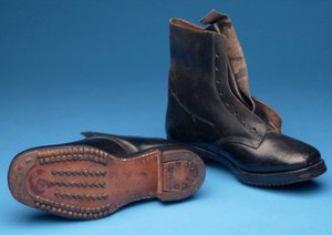 Paar Holdfast mijnwerkerslaarzen, begin 1900s