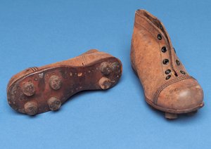 Paar kinderlaarzen, maat 7, 1920s
