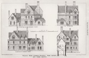 Hoek van Palace Road, Roupell Park Estate door English School