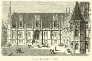 Paleis van Justitie, Rouen, december 1870 door English School