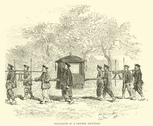 Palanquin van een Chinese dignitaris door English School