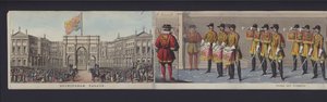 Deel van het panorama van het huwelijk van koningin Victoria, ca. 1840 door English School