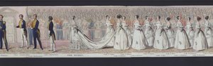 Deel van het panorama van het huwelijk van koningin Victoria, ca. 1840