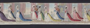 Deel van het panorama van het huwelijk van koningin Victoria, ca. 1840 door English School