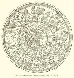 Patera uit Curium, diameter 8 inch door English School